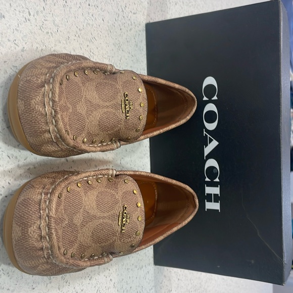 Coach McKenna STD DRV CC loafers. Size 5.5B, Tan and never worn. - Picture 1 of 9